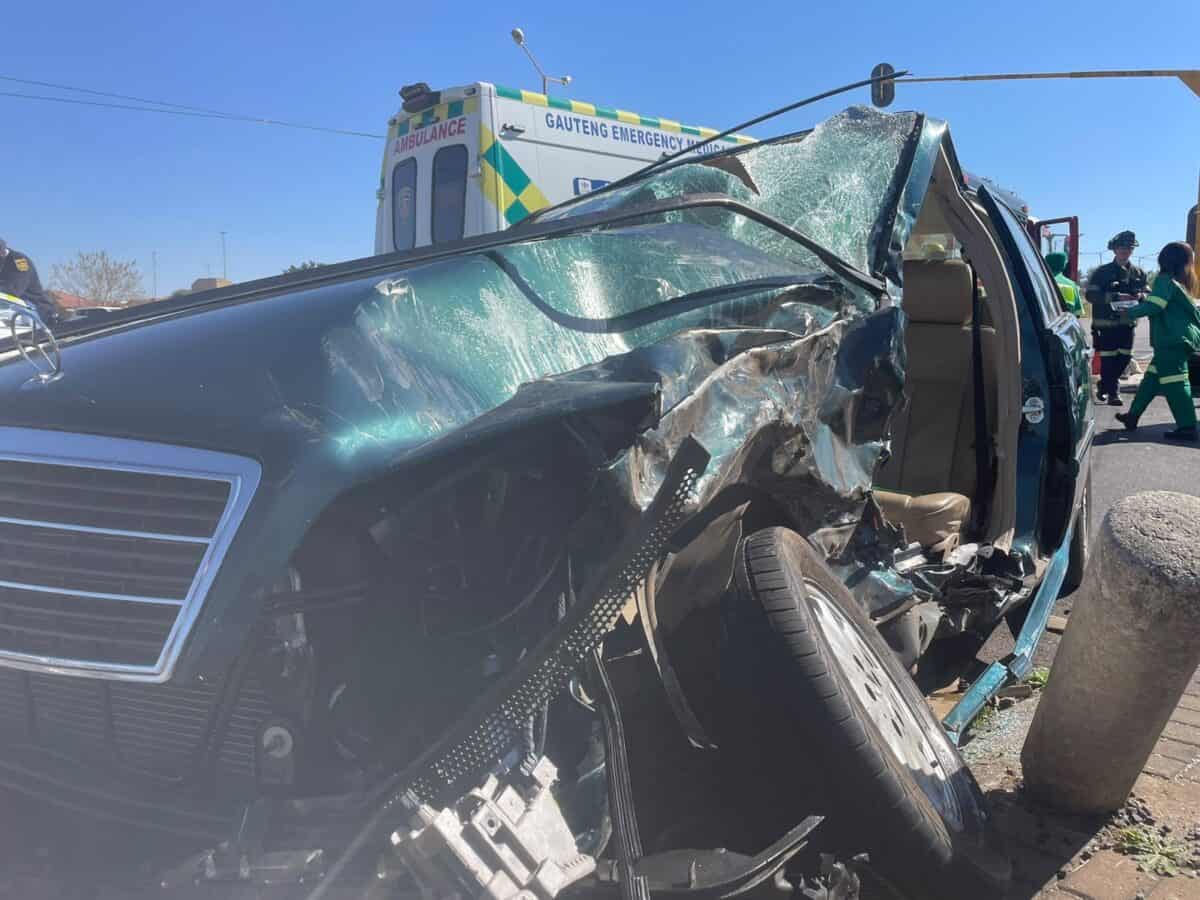 Emergency services responded swiftly as three people were injured, including an elderly woman who suffered life-threatening injuries.