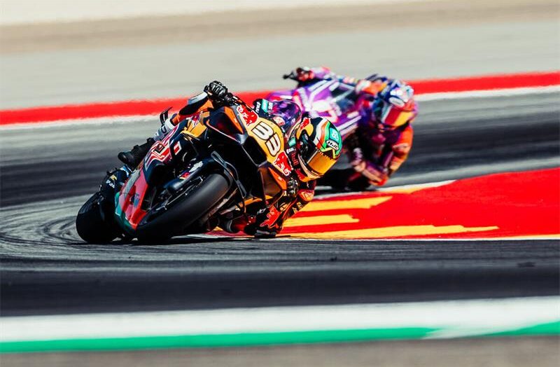 Low rear tyre pressure sent Krugersdorp's MotoGP rider off-track early, forcing a hard fight back through the field.