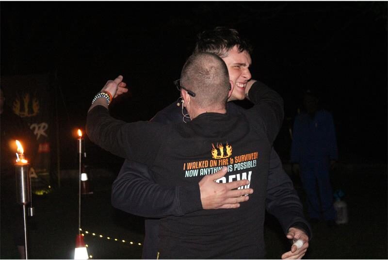 Fear took a back seat in Magaliesburg as brave visitors stepped onto burning coals to test their mental resilience and build inner strength.