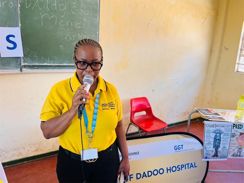 Healthcare teams visited Mohlakeng and Bekkersdal secondary schools to provide mental health guidance and life skills support.