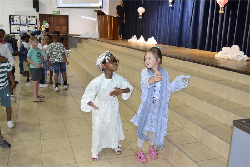 Youngsters stepped into the shoes of their older loved ones for a heartwarming school tribute filled with music and drama.
