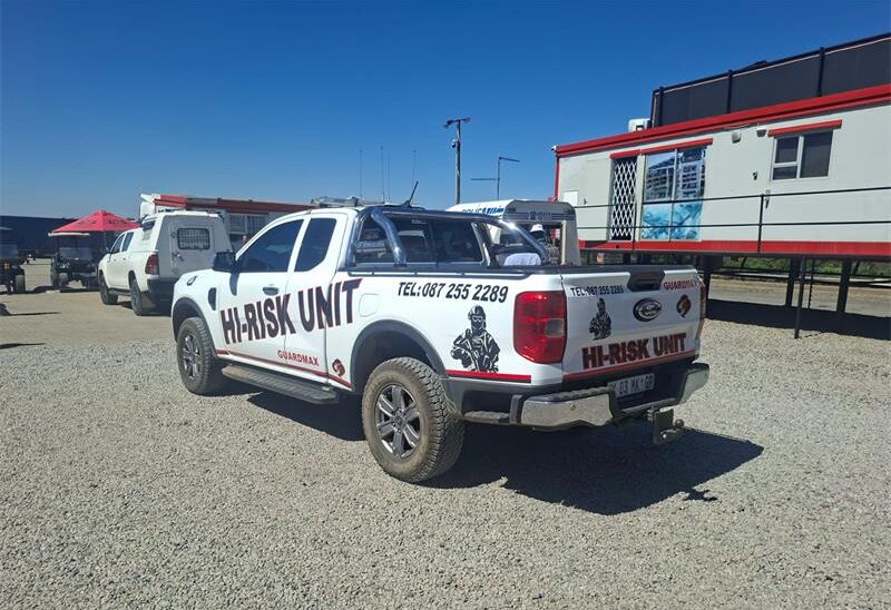 A purported test drive turned into an armed confrontation before security officers stepped in to apprehend two men.