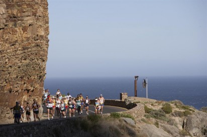 Runners at Chapman's Peak.