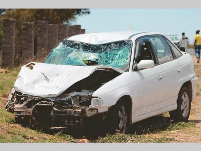 The vehicle that went crashing into a crowd of people.