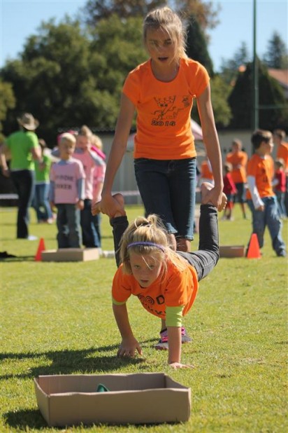 Roodies in aksie tydens die krywaloop.
