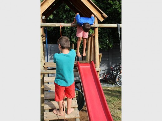 Speeltyd op die klim en klouter.