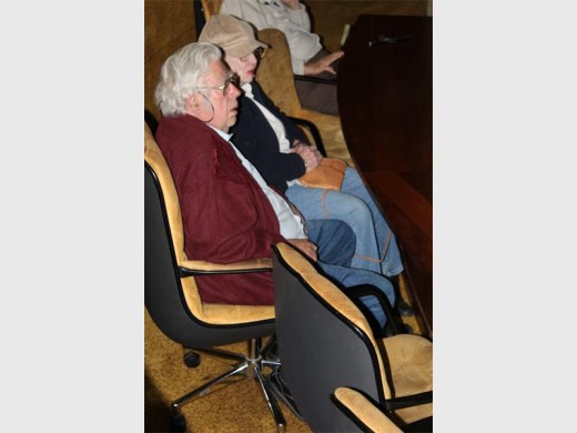 George and Lettie Neill listening attentively.
