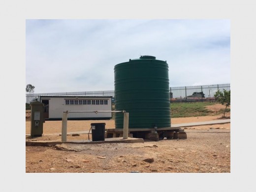 One water tank services the needs of learners and staff. Photo: Supplied