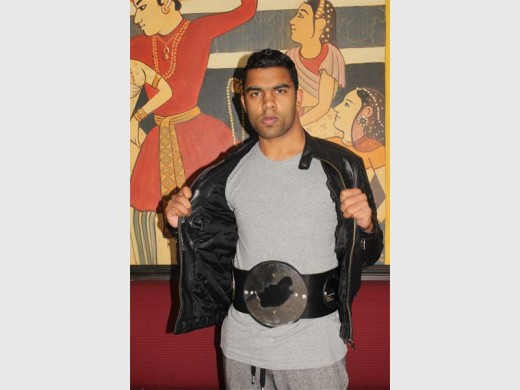Local wrestler Ultimate Nathan wins Durban title. Photo: Sonwabile Antonie