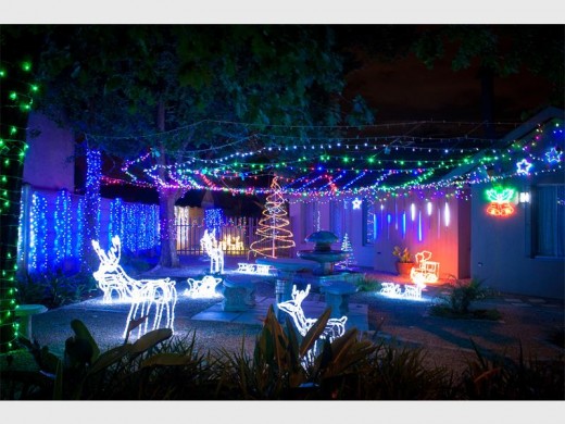 Some of the houses on the Rudolph's Lightscout route.
