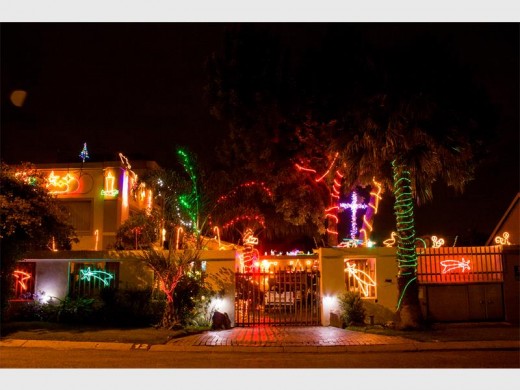Some of the houses on the Rudolph's Lightscout route.