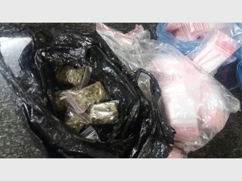 The drugs that were seized in Davidsonville by the JMPD K9 unit. Photo: Supplied