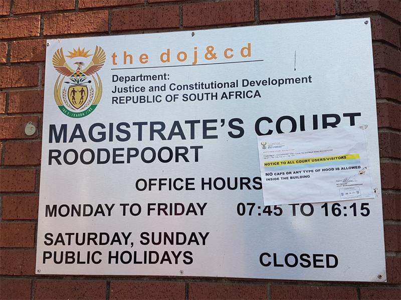 Man who shot at security guard collapses in court Roodepoort Record