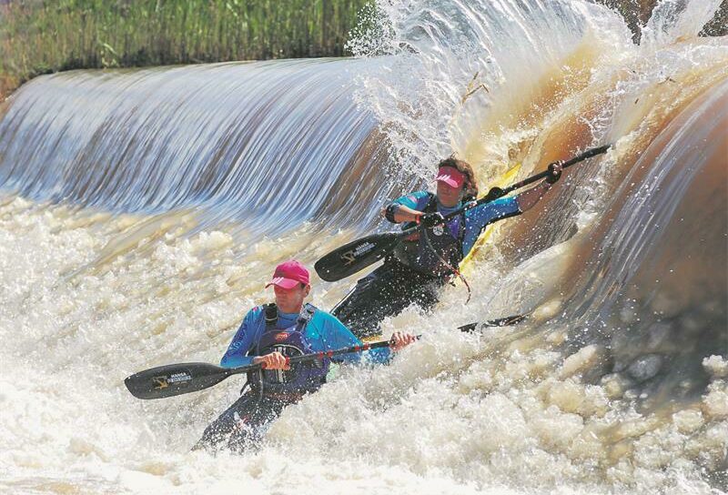 Junior Ladder Raft River Rider Junior paddlers learn river skills