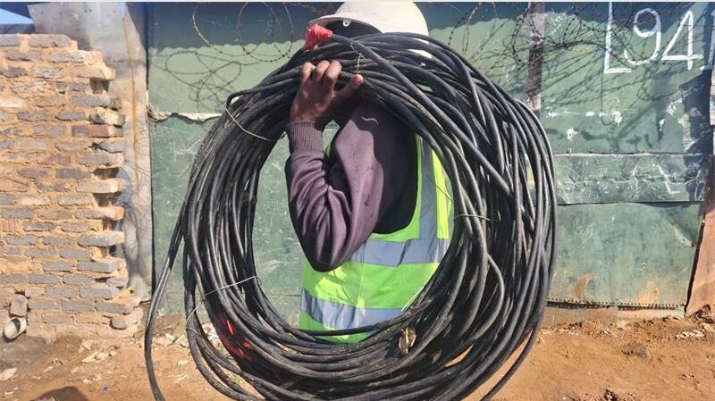 City Power operators are expected to begin the final technical process of identifying the underground cable, spiking it, testing it, and joining it to the newly installed overhead line.