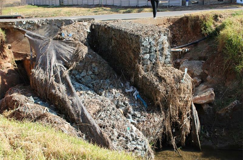 Residents are holding thumbs that the stormwater channel will hold through the rainy season.