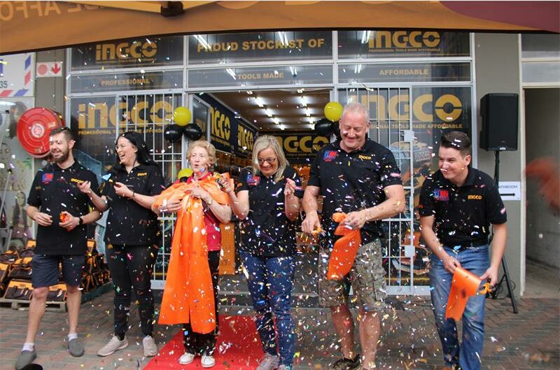 Shoppers lined the parking lot at Kilburn Shopping Centre for the opening of the new INGCO concept store.