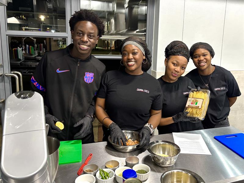 The studio’s kitchen was filled with flavour and friendly rivalry as each team prepared its dish to be the best.