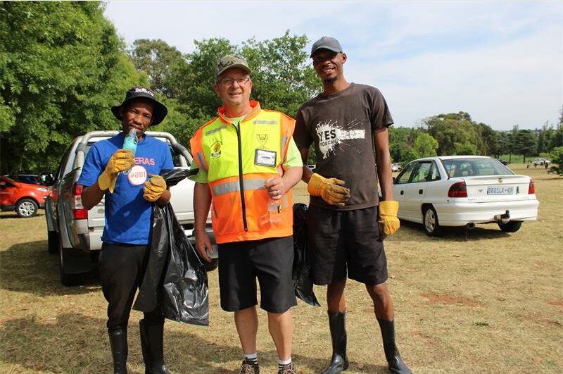 The Len Rutter Park looks shiny and new after Saturday's clean-up.