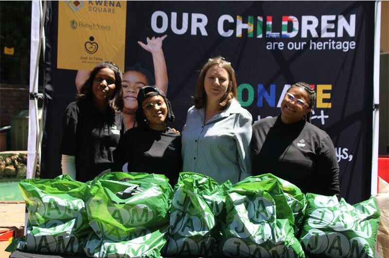 These donations were a result of a collection drive at Kwena Square.