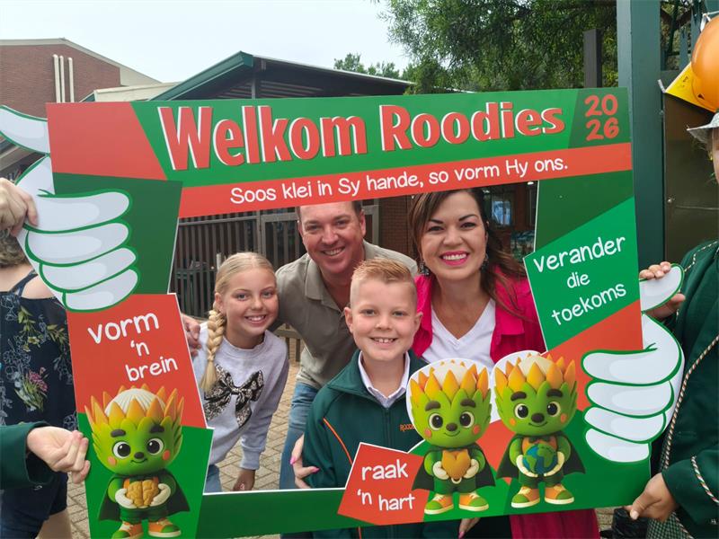 Roodies se 2026 graadeens het hulle sommer dadelik tuisgemaak by die skool.