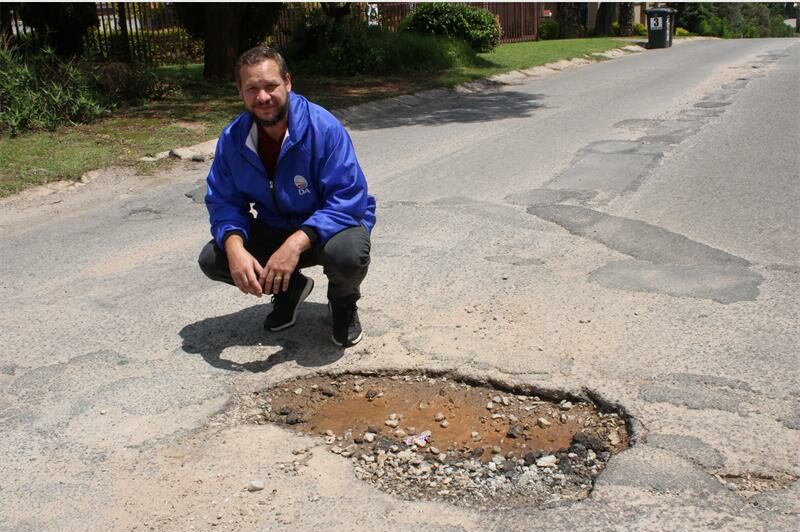 Storm damage has led to the already bad road deteriorating even further.