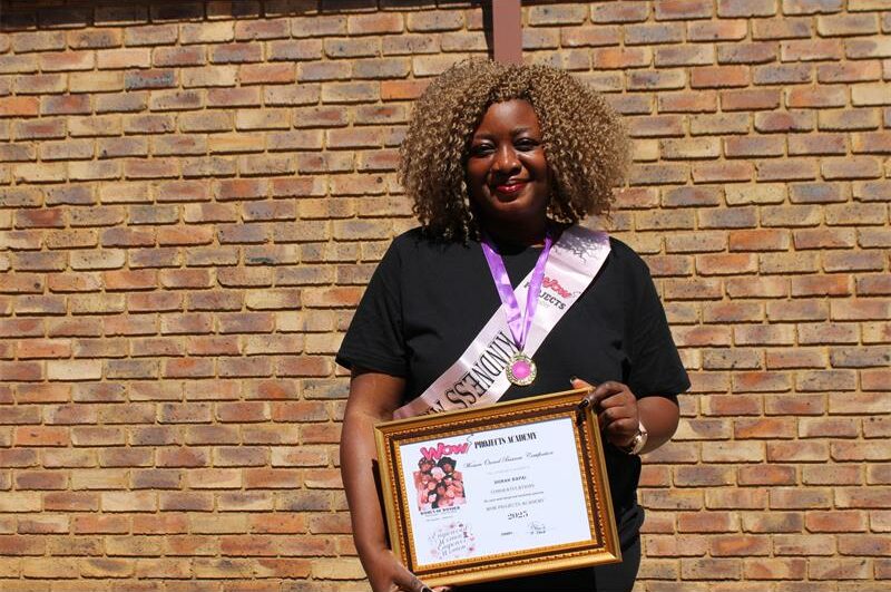 Dora Rapai, founder of Connectedor, has done a lot for the community, including the distribution of sanitary towels.
