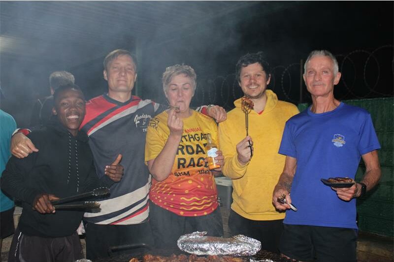 Roodepoort Athletics Club members, runners and their families gather to bid farewell to the year.