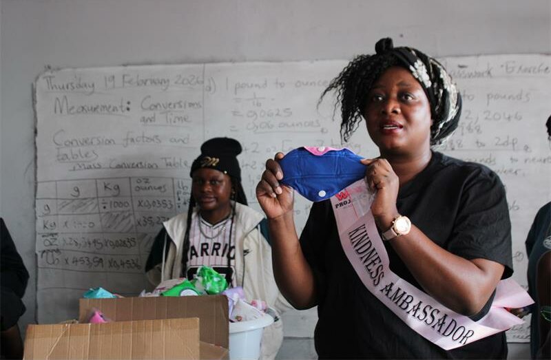 Connectedor donates sanitary towels at Greenvale college