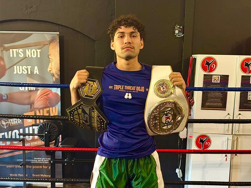From reluctant sportsman to WKS belt holder, the 21-year-old credits discipline, mindset and controlled aggression for his rise in kickboxing.