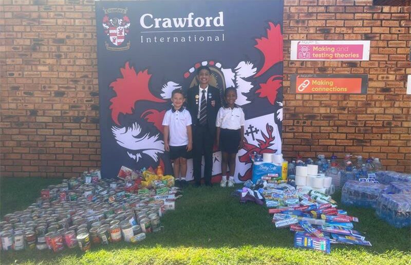The Crawford community comes together to help Mpumalanga flood victims.