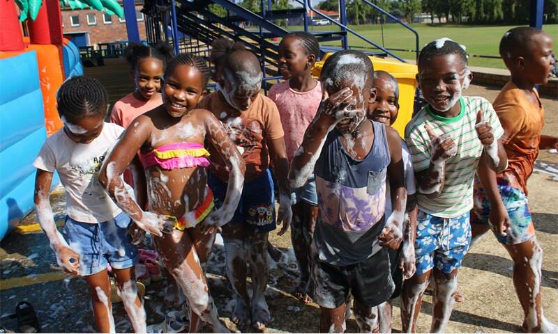 Teachers and learners were painted in a kaleidoscope of colours at Laerskool Die Ruiter's annual event.