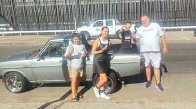 The 405 Old School Race crew hosted an Easter run, handing out Easter treats to children.