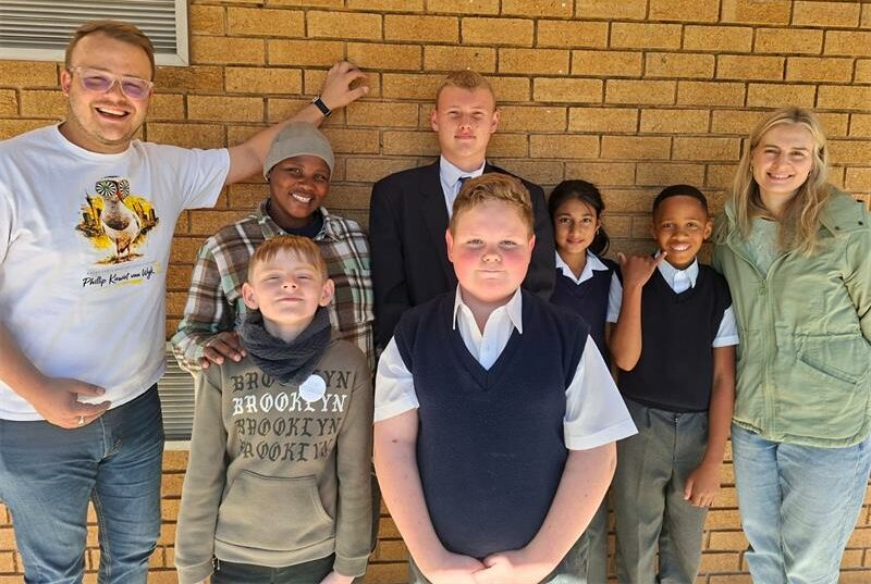 The school collected over 700 cans to support the school's feeding programme with Round Table Florida.