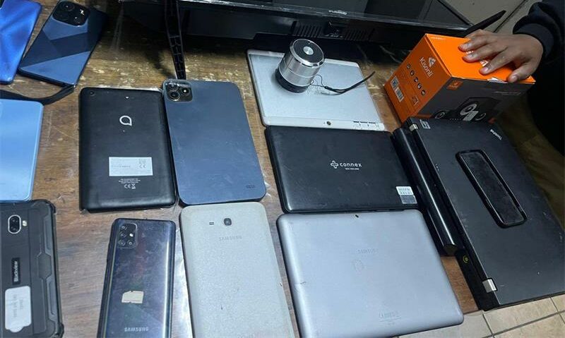 Stolen goods were recovered at properties in Northcliff and Witpoortjie.