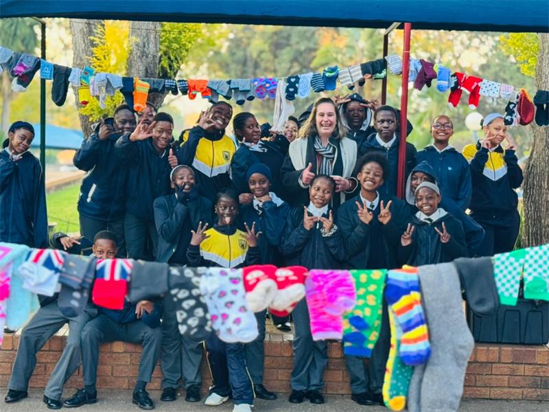 Panorama learners restore hope and dignity through their Winter Socks Drive.