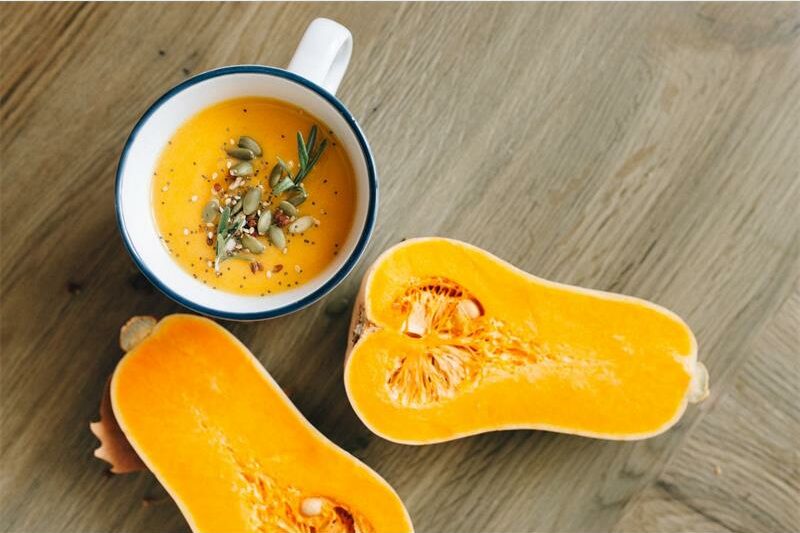 Looking for a comforting meal on a cold day? This simple roasted butternut soup recipe requires minimal preparation, delivers plenty of flavour and can be paired with fresh bread for the perfect winter dish.