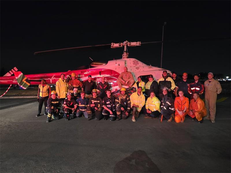 Behind each landing was a team of trained volunteers working alongside emergency crews, helping to ensure that each critically ill patient was safely transferred.