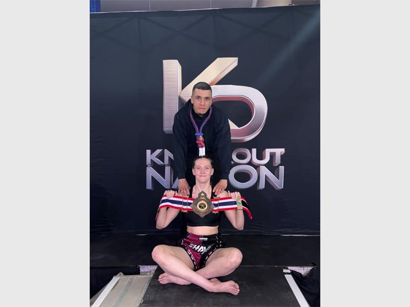 The Triple Threat Dojo kickboxer stunned the South African Muay Thai Champion in a breakthrough victory.