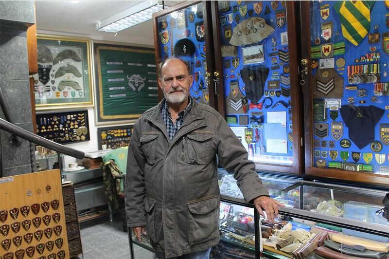 Hennie Bennett's passion for memorabilia from the border war has seen him accumulate a vast collection since 1986.