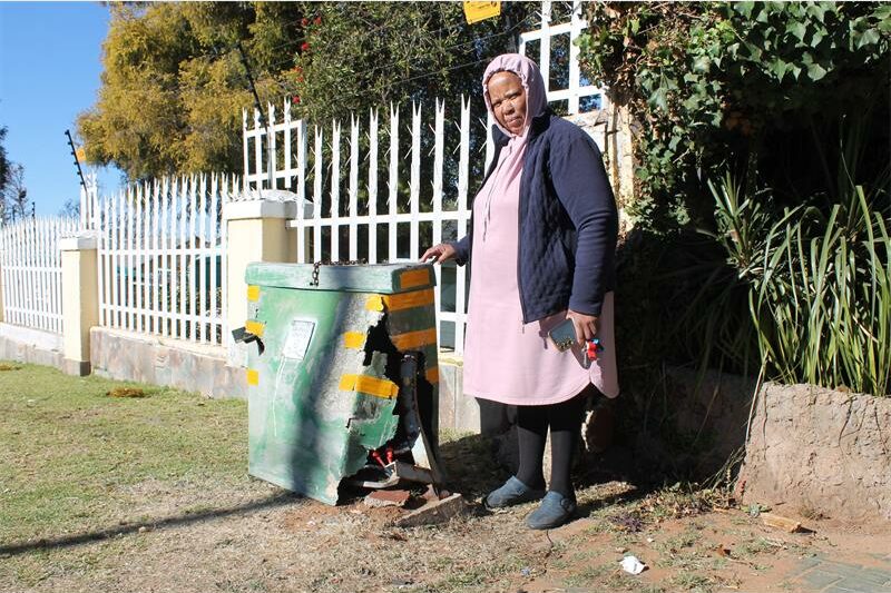 Repeated requests over the past two years to replace a damaged pillar box have come to nothing.