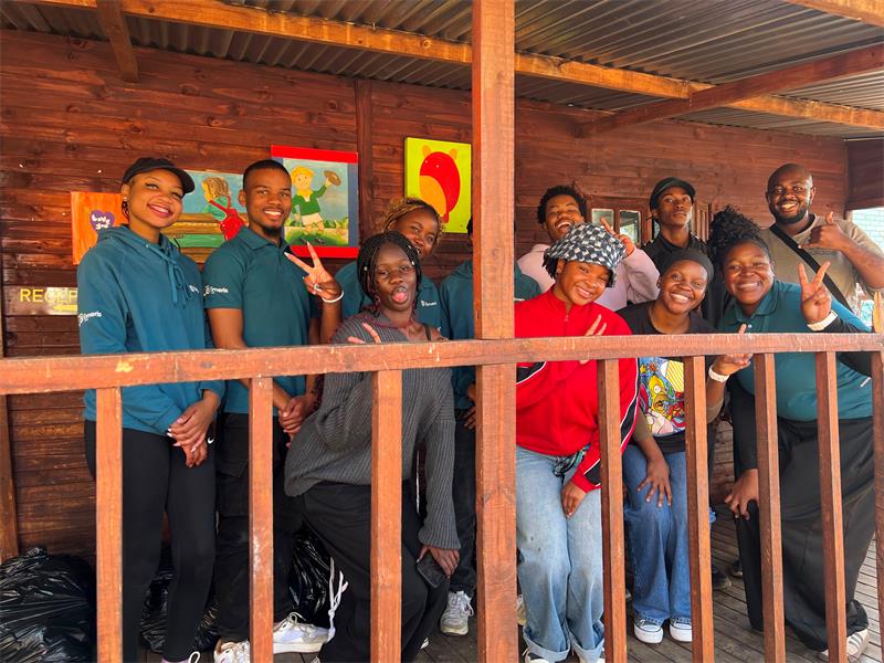 A fresh coat of paint and plenty of teamwork turned an unused playground into a safe, colourful space where children can once again play and make memories.