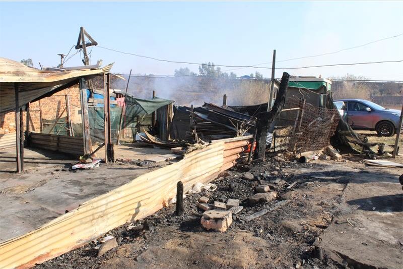 A local service club has stepped in to assist a family left homeless after a fire destroyed two homes in the Video informal settlement.
