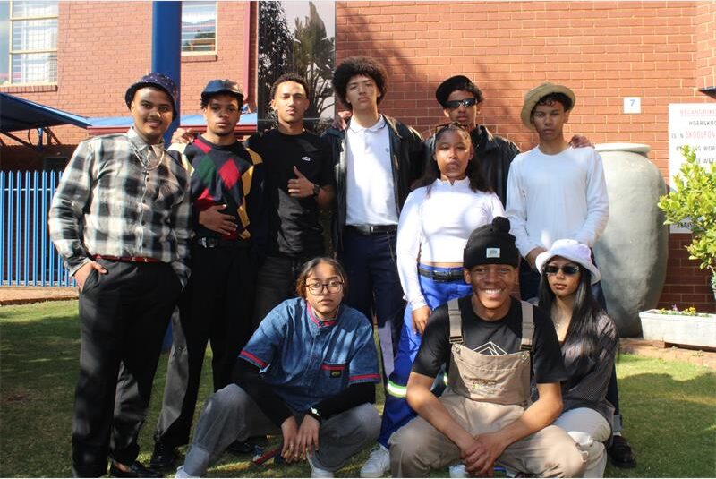 With prelims commencing soon, the learners wore Pantsula and Vintage clothing to commemorate their last normal school days.