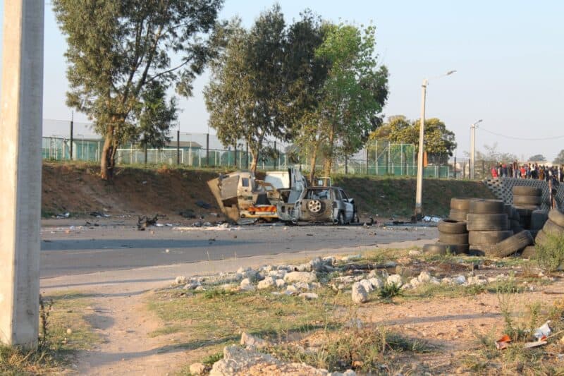 A CIT robbery took place on Helpmekaar Road in Fleurhof this afternoon.