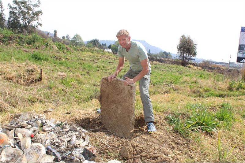 A Strubens Valley resident has raised concerns over stagnant water and blocked infrastructure near a local shopping centre.