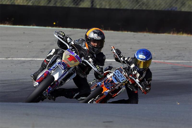 The young rider produced three controlled heat victories on his 65cc motorcycle to secure top spot in Round 5.