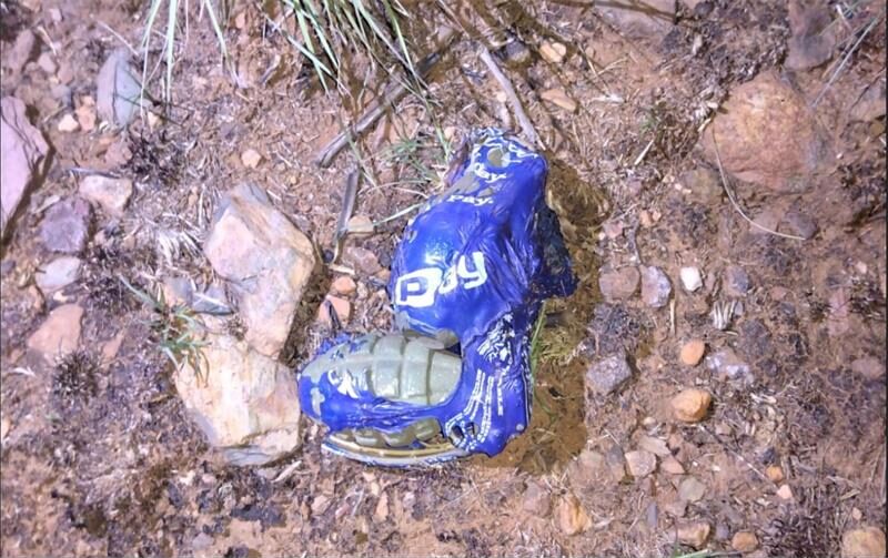 A concerned community member alerted authorities about a man carrying what appeared to be hand grenades.