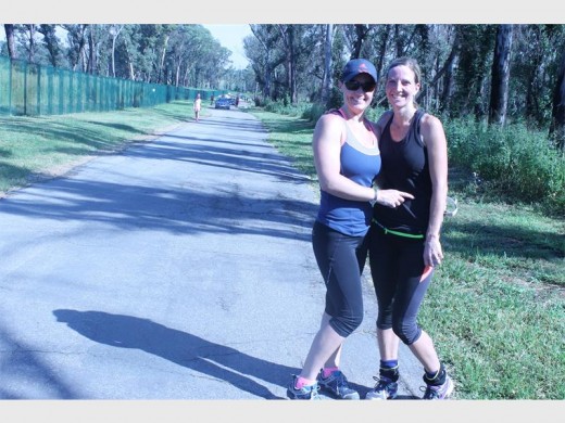 Ms Debbie Ramsay and Ms Rene Brovelli at the Modderfontein Conservation walk on February 14.