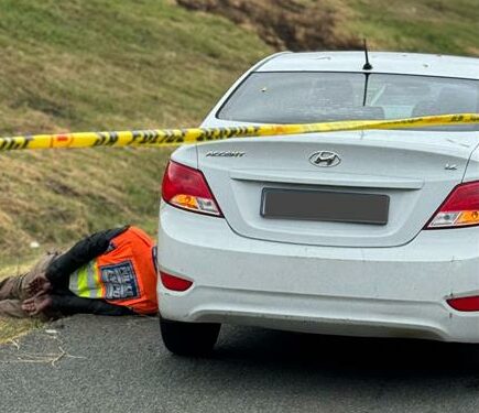 The suspects were intercepted immediately after they hijacked a truck carrying solar batteries to the estimated value of R5m.